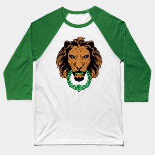 Yellow lion head Baseball T-Shirt